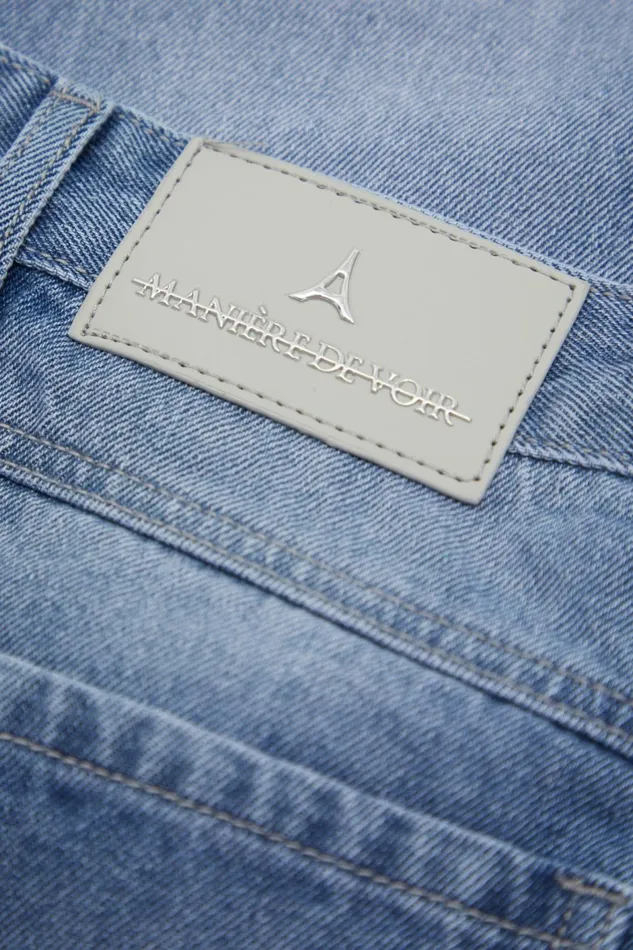Men Manire De Voir Relaxed Fit Jean Washed Blue