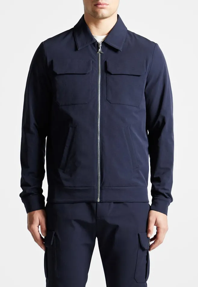 Men Manire De Voir Technical Cargo Jacket Navy