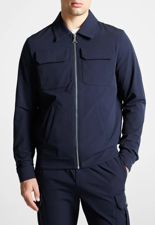 Men Manire De Voir Technical Cargo Jacket Navy