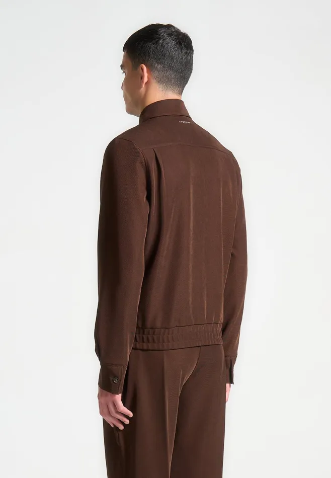 Men Manire De Voir Twill Tailored Jacket Brown