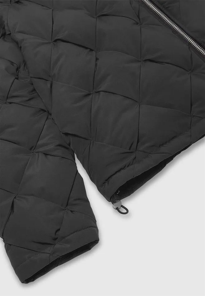 Men Manire De Voir Woven Interlock Puffer Jacket Black