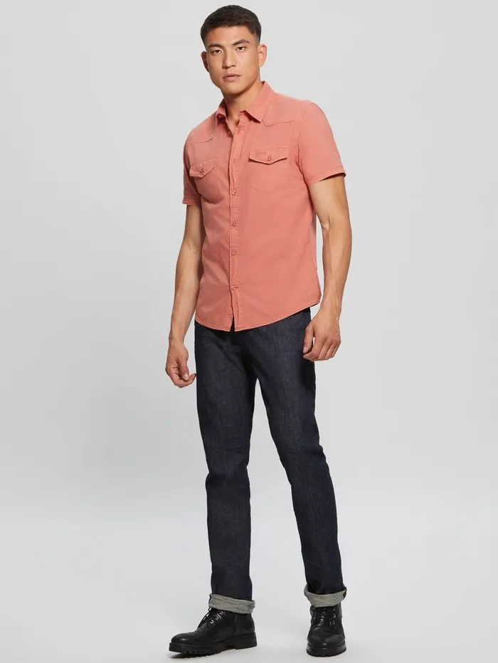 Men Nottingham Shirt Aechmea Pinky Shirts GUESS