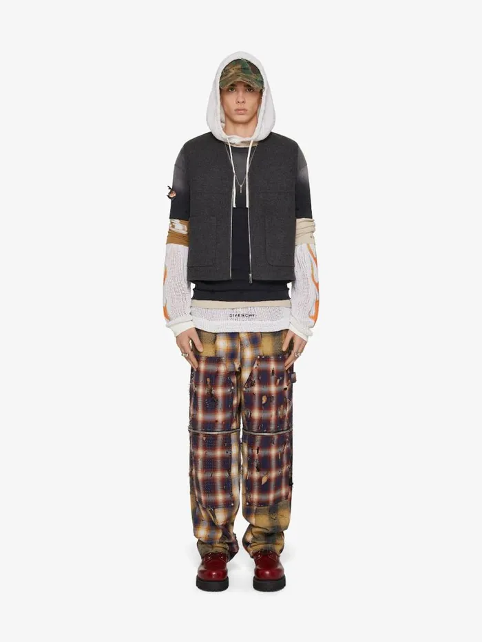 Men Outerwear and Blousons Givenchy Waistcoat In Double Face Wool And Cashmere Dark Grey Men Outerwear and Blousons Givenchy Waistcoat In Double Face Wool And Cashmere Dark Grey
