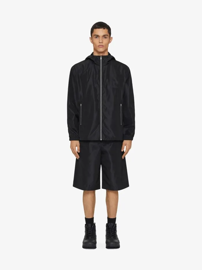 Men Outerwear and Blousons Givenchy Windbreaker With 4G Detail Black