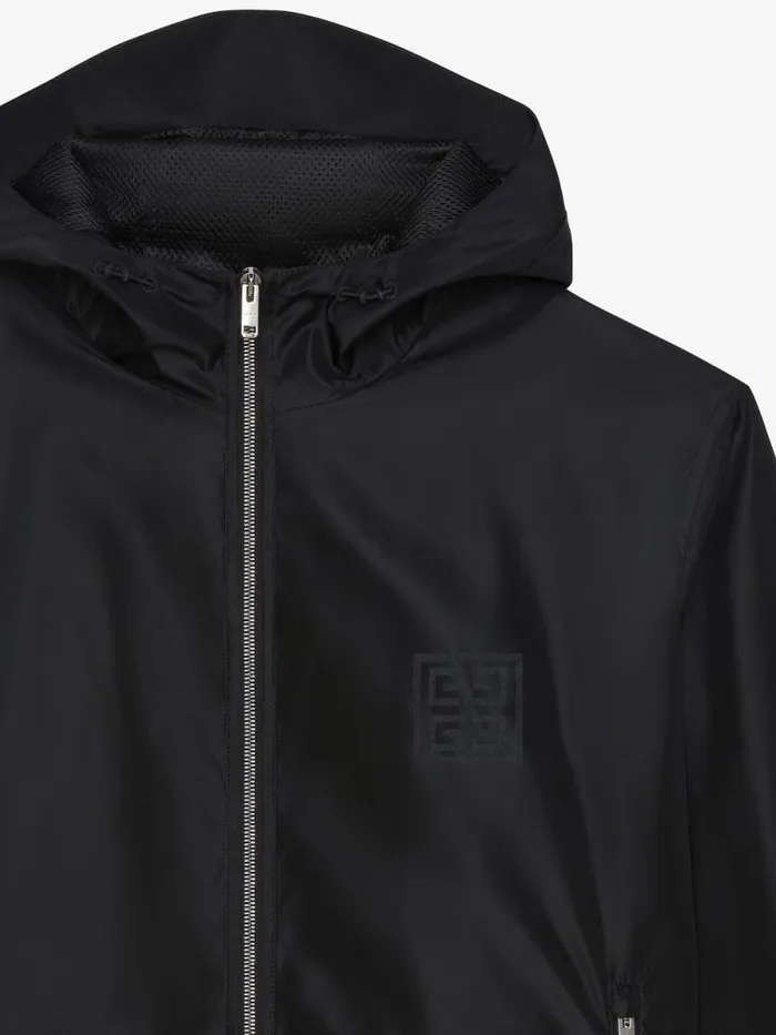 Men Outerwear and Blousons Givenchy Windbreaker With 4G Detail Black