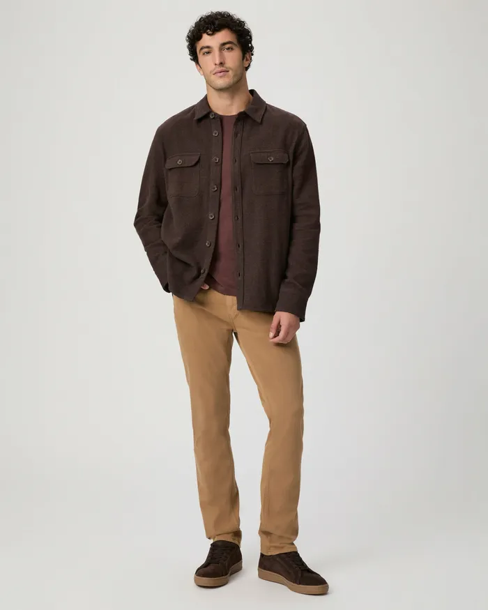Men PAIGE Transcend Federal Slim Straight Jean 8211 Golden Palm Denim