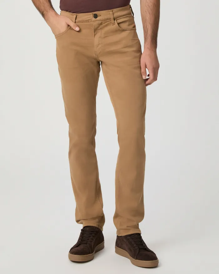 Men PAIGE Transcend Federal Slim Straight Jean 8211 Golden Palm Denim
