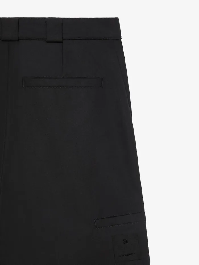 Men Pants and Shorts Givenchy Extra Wide Chino Pants In Canvas Black