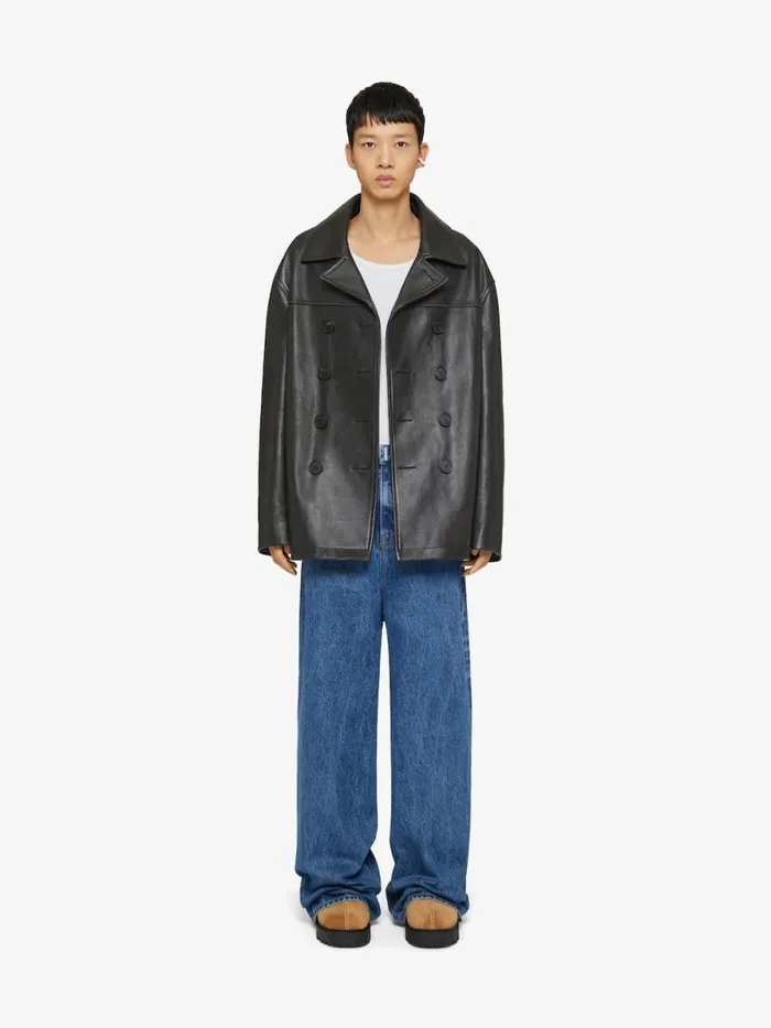 Men Pants and Shorts Givenchy Low Crotch Wide Jeans In Marble Denim Indigo Blue Men Pants and Shorts Givenchy Low Crotch Wide Jeans In Marble Denim Indigo Blue
