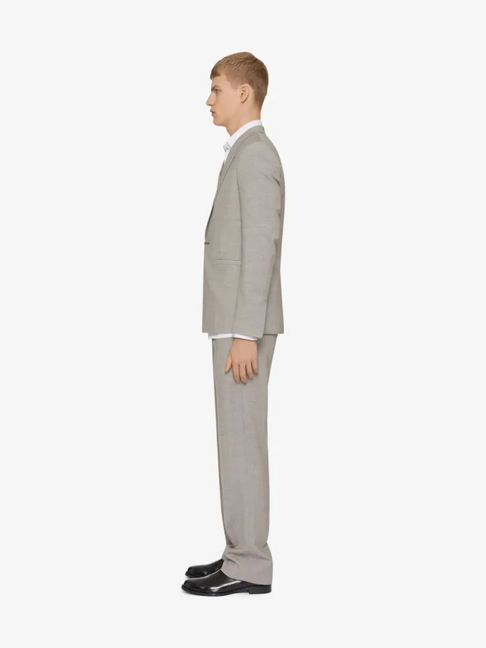 Men Pants and Shorts Givenchy Tailored Pants In Wool Greybeige