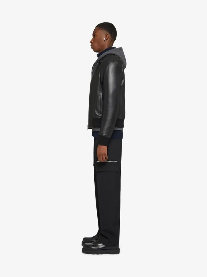 Men Pants and Shorts Givenchy Tailored Pants In Wool With Pocket Details Black