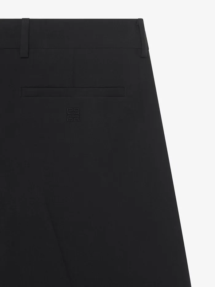 Men Pants and Shorts Givenchy Tailored Pants In Wool With Pocket Details Black
