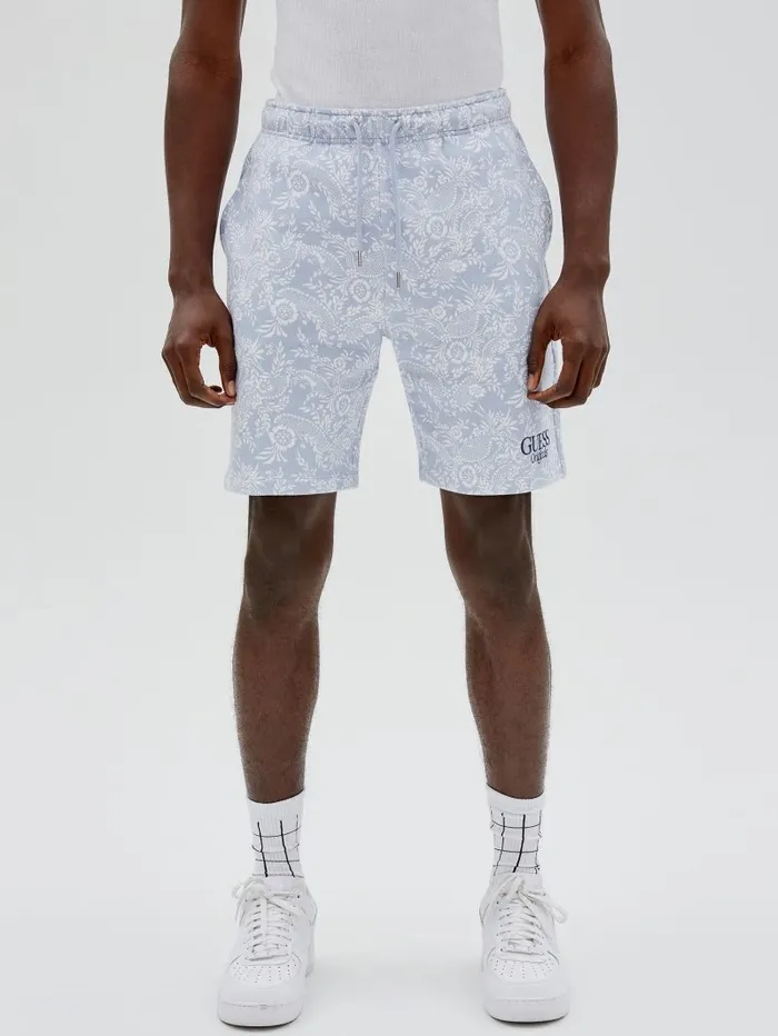 Men Pants and Shorts GUESS GUESS Originals Bandana Shorts Sonic Pearl Multi