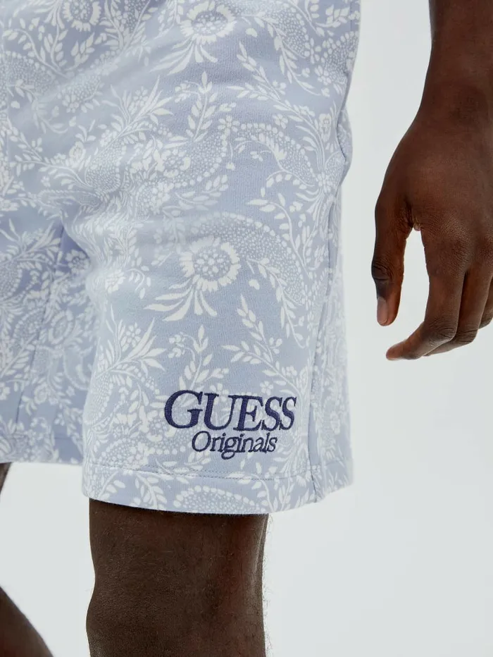 Men Pants and Shorts GUESS GUESS Originals Bandana Shorts Sonic Pearl Multi Men Pants and Shorts GUESS GUESS Originals Bandana Shorts Sonic Pearl Multi
