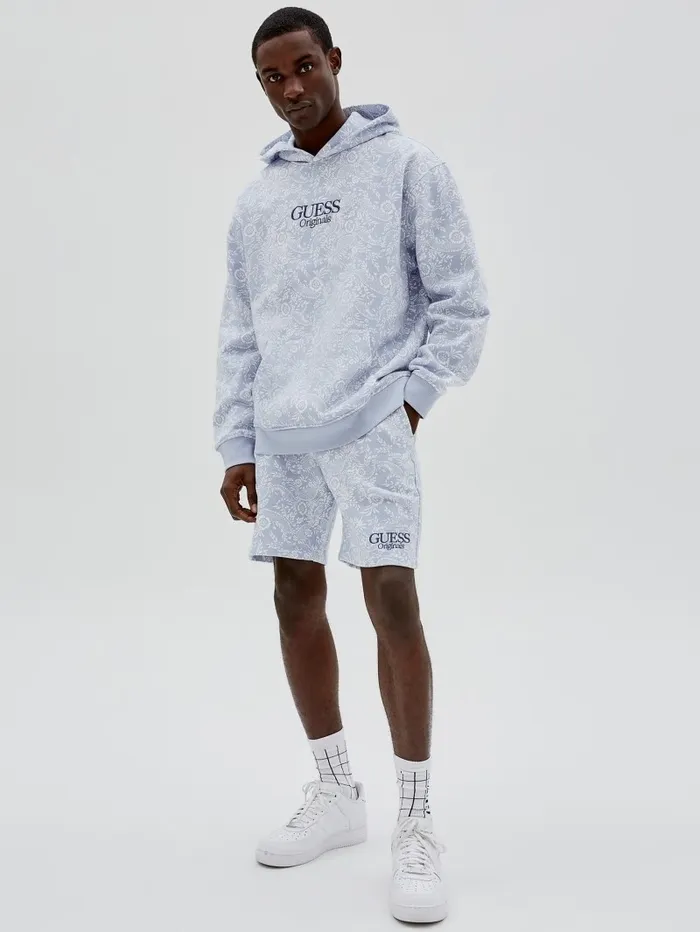 Men Pants and Shorts GUESS GUESS Originals Bandana Shorts Sonic Pearl Multi Men Pants and Shorts GUESS GUESS Originals Bandana Shorts Sonic Pearl Multi