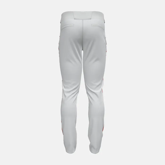 Men Pants New Balance Adversary 2 Baseball Piped Pant Tapered WHITE with RED Men Pants New Balance Adversary 2 Baseball Piped Pant Tapered WHITE with RED