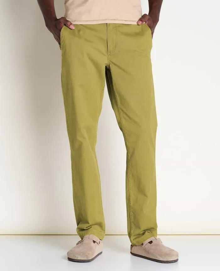 Men Pants Toad and Co Mission Ridge Lean Pant Green Moss Vintage Wash