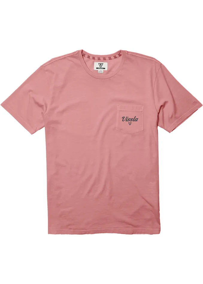 Men Premium Tees Vissla Dynasty Ss Pkt Tee Dusty Rose Men Premium Tees Vissla Dynasty Ss Pkt Tee Dusty Rose