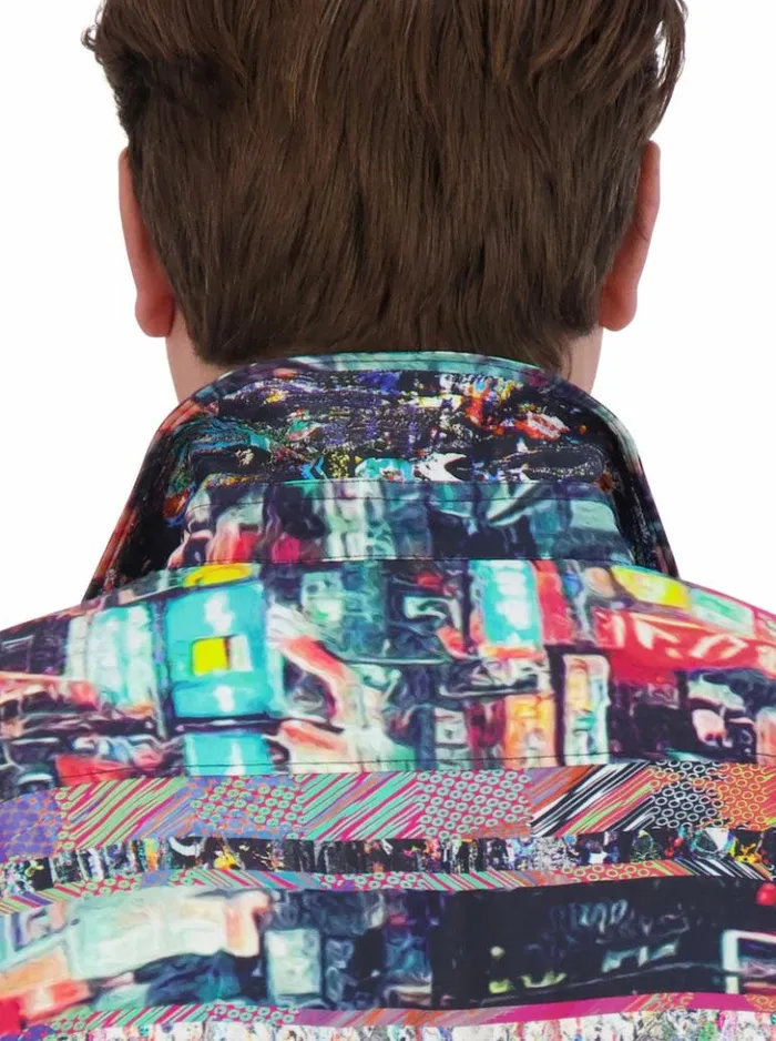 Men Robert Graham Button Down Shirts Boreal Short Sleeve Button Down Shirt Multi