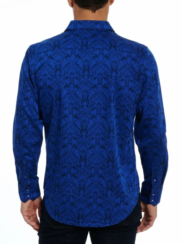 Men Robert Graham Button Down Shirts Highland Long Sleeve Button Down Shirt Classic