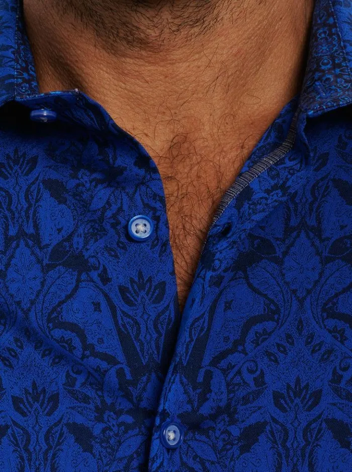 Men Robert Graham Button Down Shirts Highland Long Sleeve Button Down Shirt Classic
