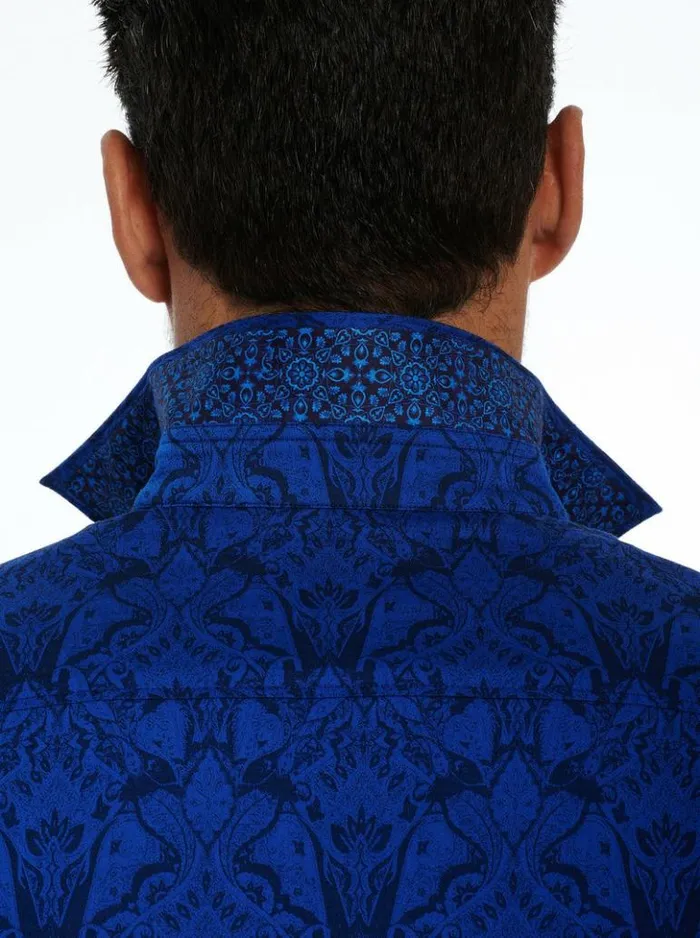 Men Robert Graham Button Down Shirts Highland Long Sleeve Button Down Shirt Classic