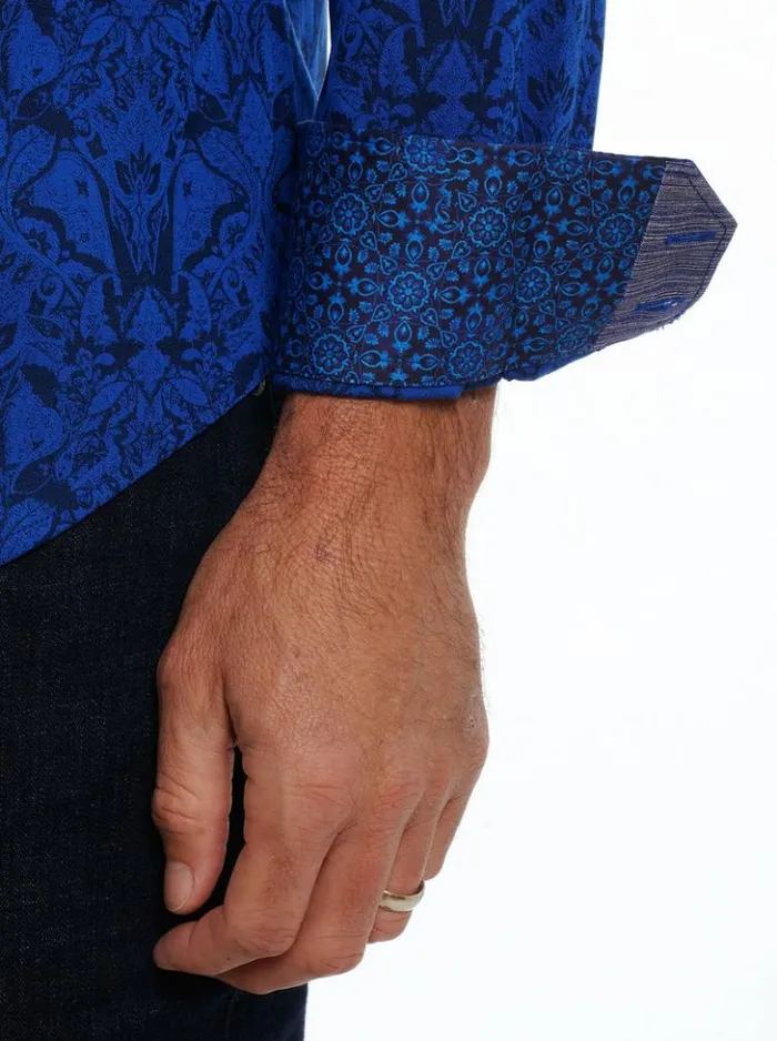 Men Robert Graham Button Down Shirts Highland Long Sleeve Button Down Shirt Classic