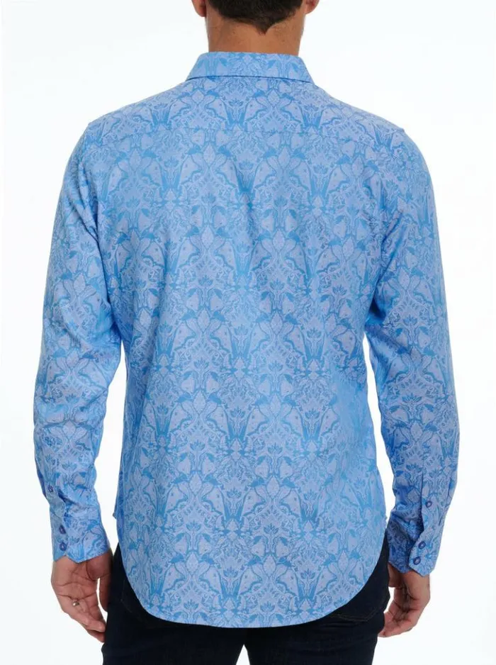 Men Robert Graham Button Down Shirts Highland Long Sleeve Button Down Shirt Classic