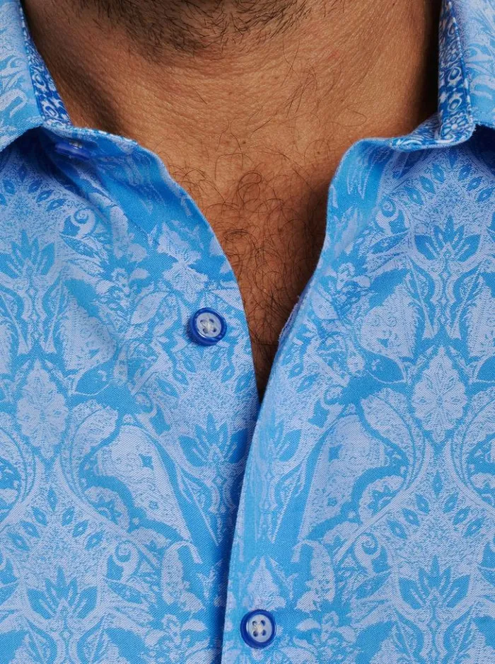 Men Robert Graham Button Down Shirts Highland Long Sleeve Button Down Shirt Classic