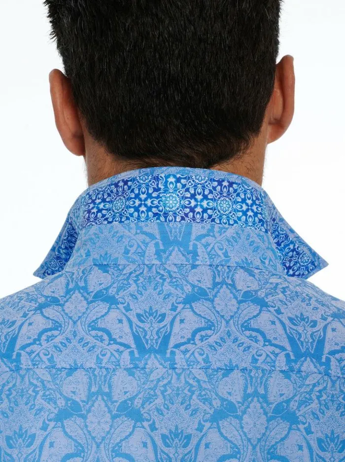 Men Robert Graham Button Down Shirts Highland Long Sleeve Button Down Shirt Classic