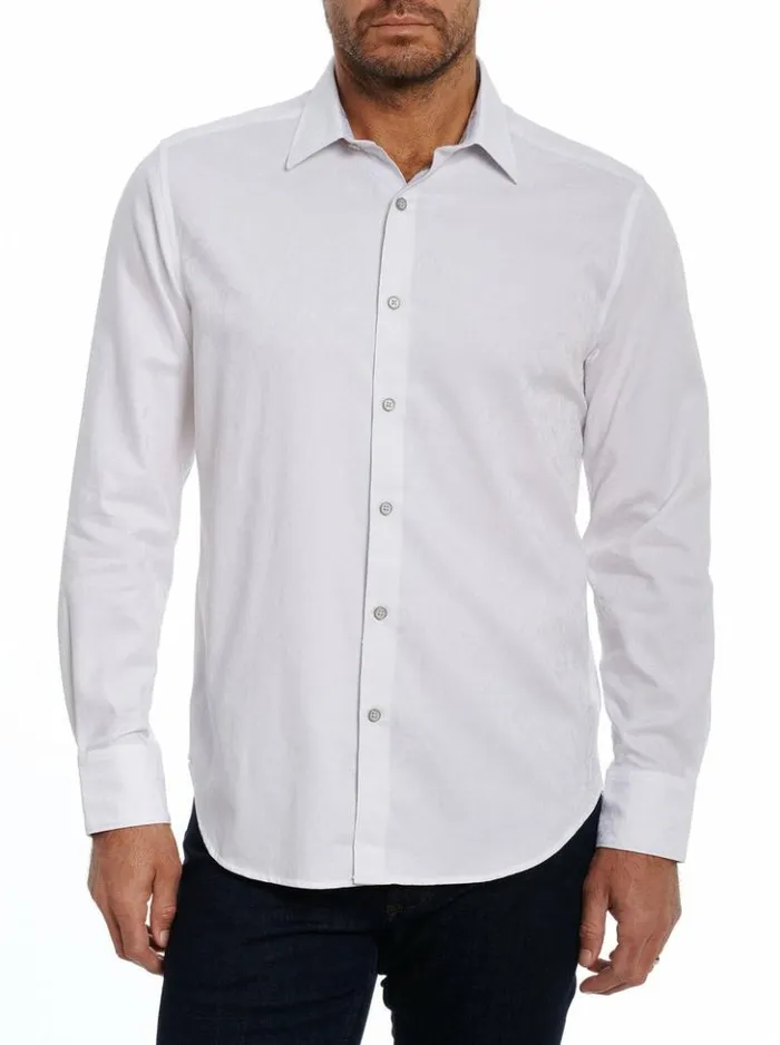 Men Robert Graham Button Down Shirts Highland Long Sleeve Button Down Shirt Classic