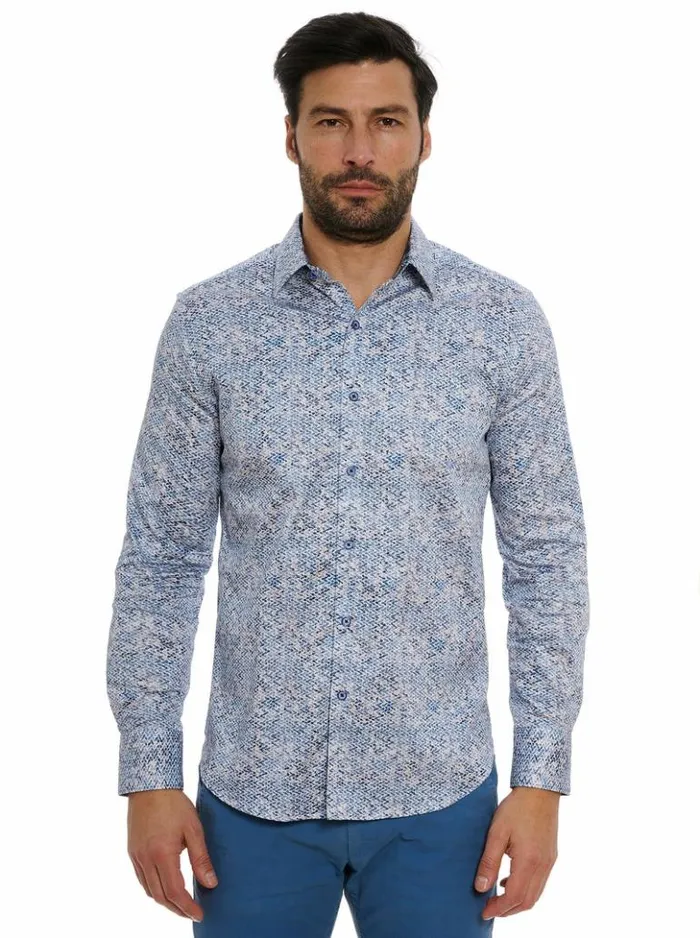 Men Robert Graham Button Down Shirts Kaimana Long Sleeve Button Down Shirt Blue Men Robert Graham Button Down Shirts Kaimana Long Sleeve Button Down Shirt Blue