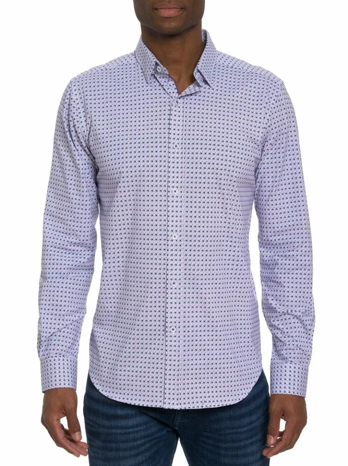 Men Robert Graham Button Down Shirts Kensinger Motion Long Sleeve Button Down Shirt Lavender Men Robert Graham Button Down Shirts Kensinger Motion Long Sleeve Button Down Shirt Lavender