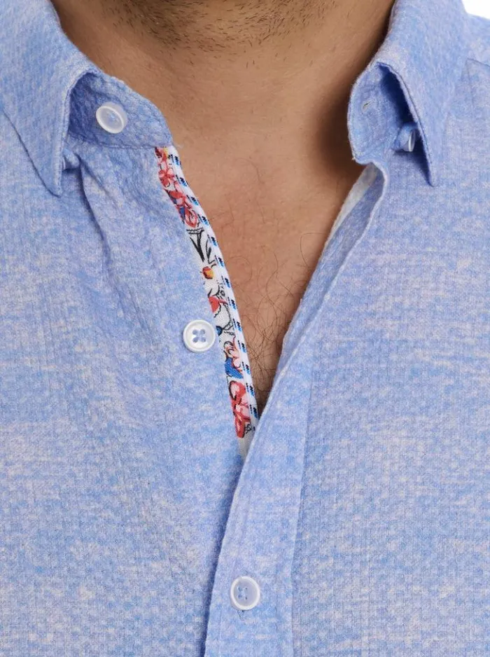 Men Robert Graham Button Down Shirts Reid Short Sleeve Button Down Shirt White
