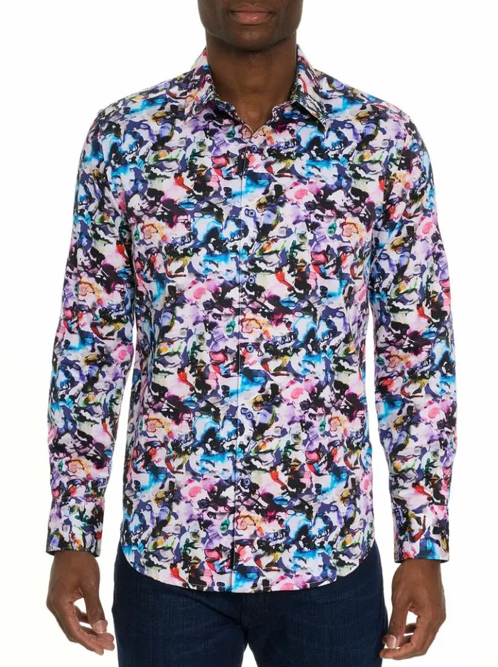 Men Robert Graham Button Down Shirts The Atlas Long Sleeve Button Down Shirt Multi Men Robert Graham Button Down Shirts The Atlas Long Sleeve Button Down Shirt Multi