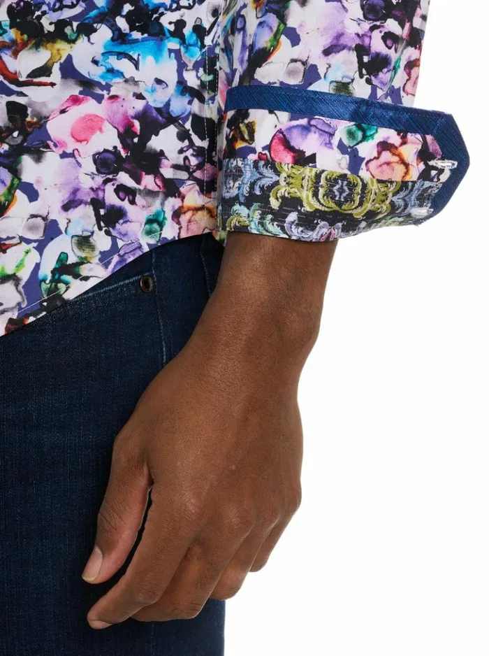 Men Robert Graham Button Down Shirts The Atlas Long Sleeve Button Down Shirt Multi