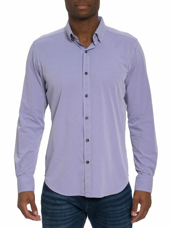 Men Robert Graham Button Down Shirts Tocci Long Sleeve Button Down Shirt Purple Men Robert Graham Button Down Shirts Tocci Long Sleeve Button Down Shirt Purple
