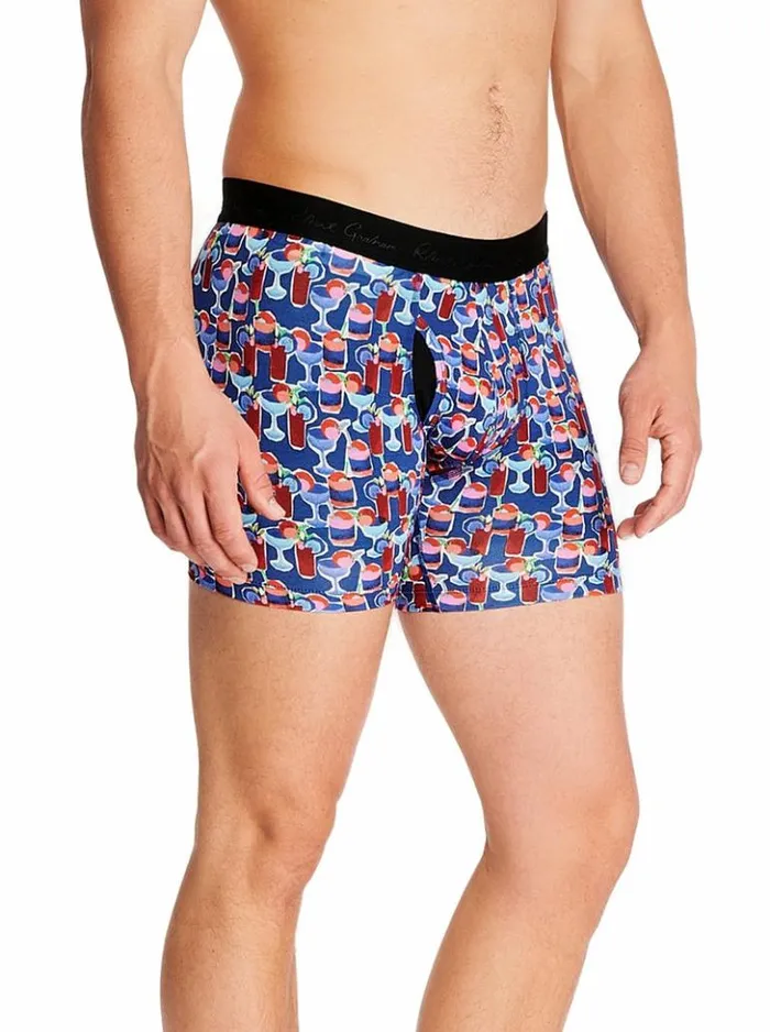 Men Robert Graham Pajamas and Underwear Cocktail Print Brief Multi