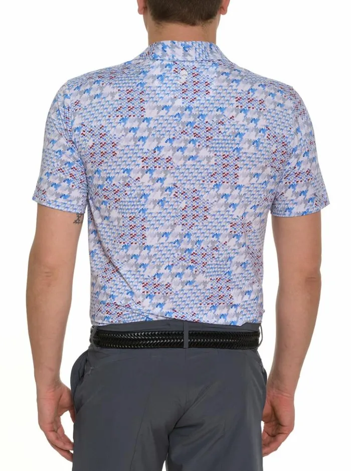 Men Robert Graham Polos and TShirts Basel Performance Polo White