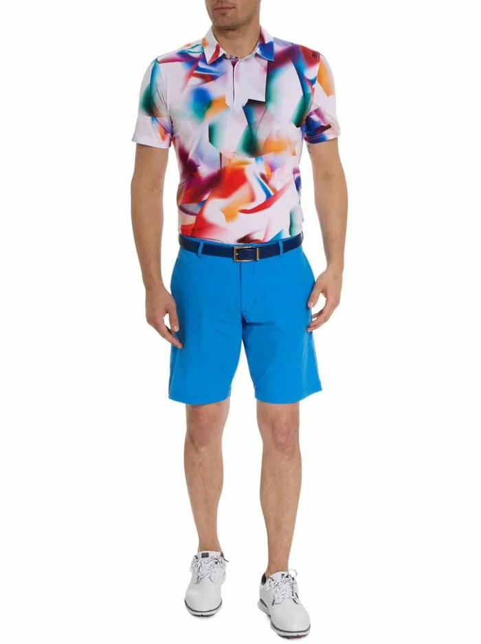 Men Robert Graham Polos and TShirts Hiatus Polo White