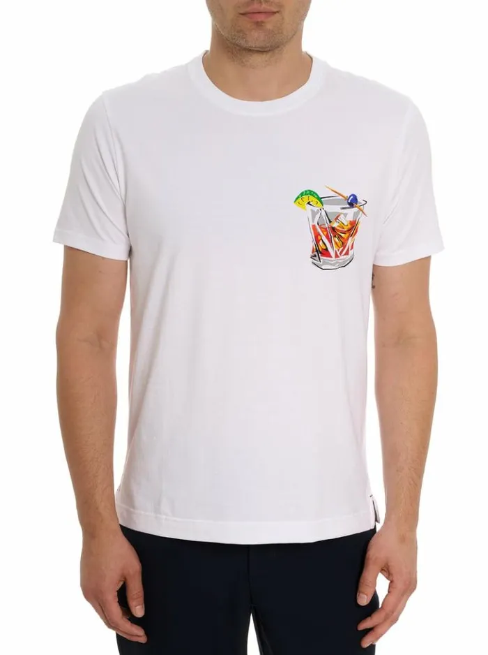 Men Robert Graham Polos and TShirts Serendipity TShirt White