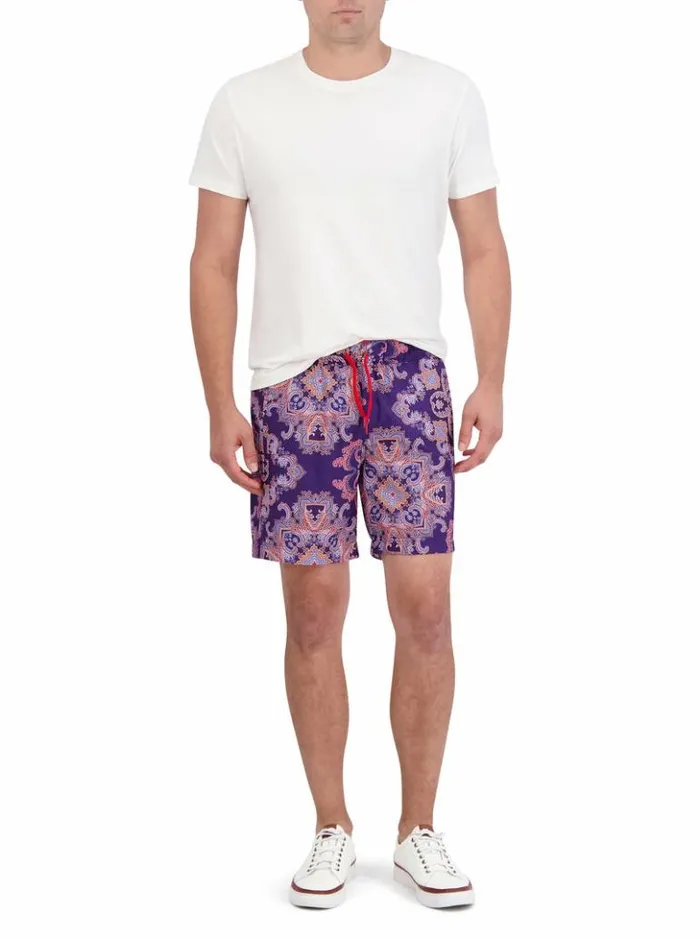 Men Robert Graham Shorts and Swim Loki Swim Purple