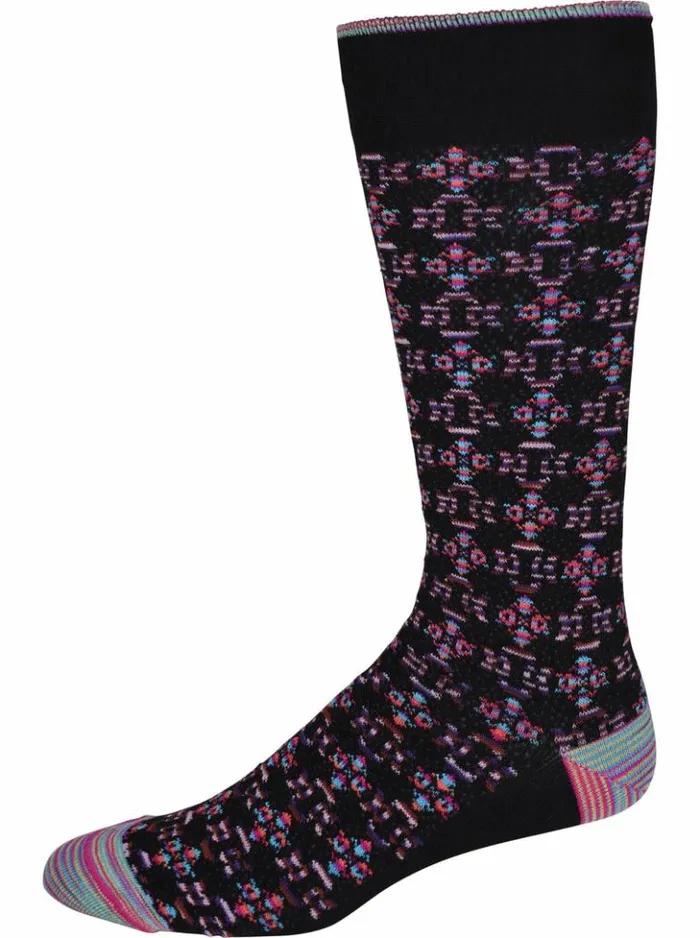 Men Robert Graham Socks Caracas Sock Black
