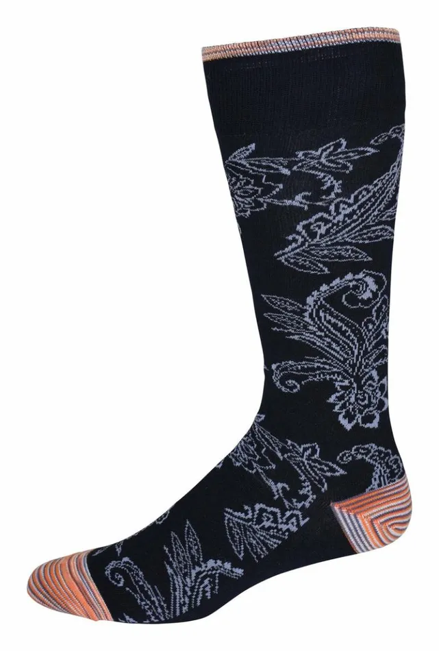 Men Robert Graham Socks Nadeera Sock Navy