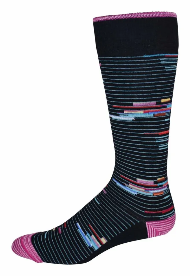 Men Robert Graham Socks Shipping Line Sock Navy
