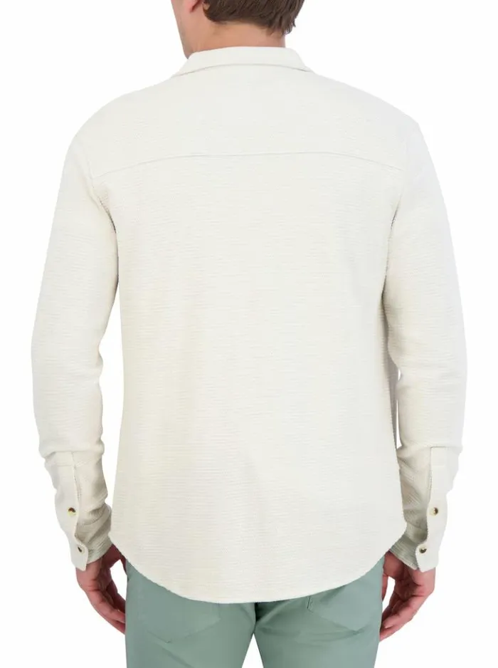 Men Robert Graham Sweaters and Knits Brunner Long Sleeve Knit Offwhite