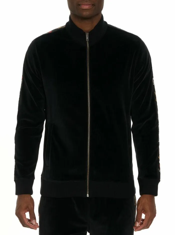 Men Robert Graham Sweaters and Knits Langel Long Sleeve Knit Shirt Black