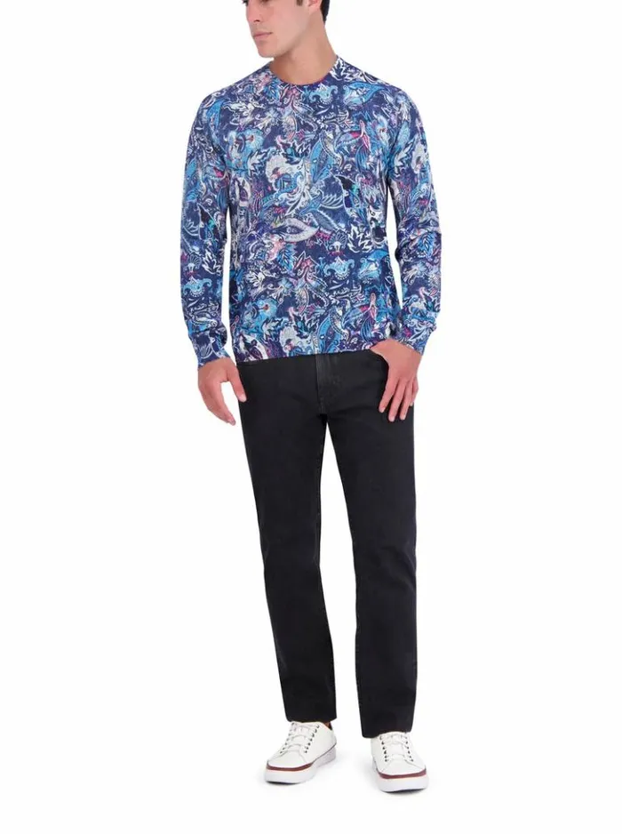 Men Robert Graham Sweaters and Knits Meier Sweater Blue