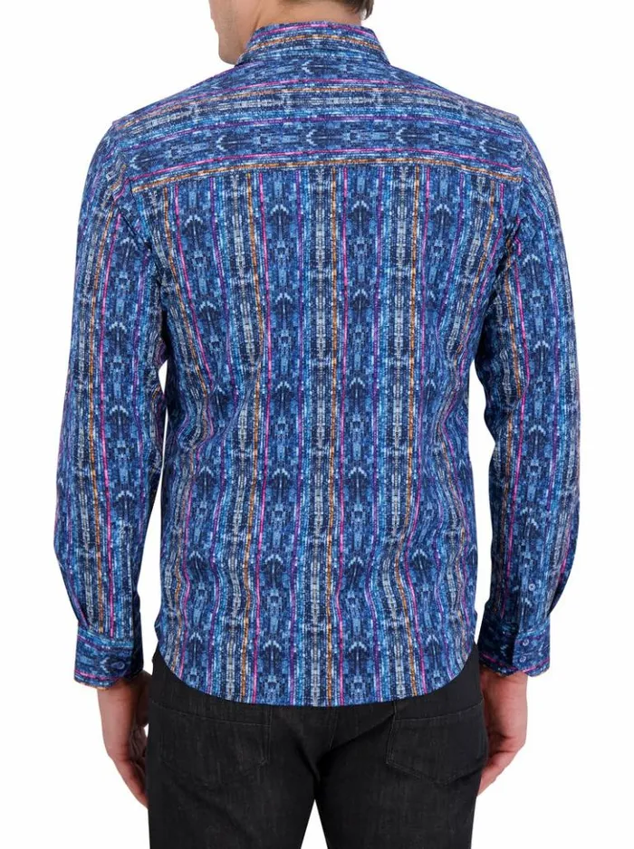 Men Robert Graham Sweaters and Knits Oasis Motion Long Sleeve Knit Shirt Multi