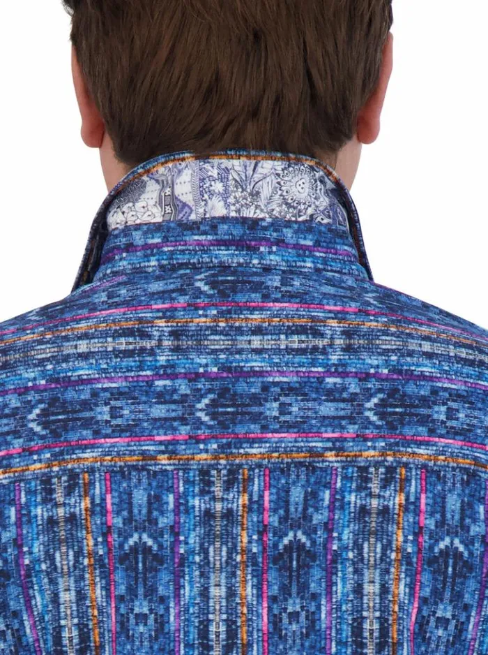 Men Robert Graham Sweaters and Knits Oasis Motion Long Sleeve Knit Shirt Multi